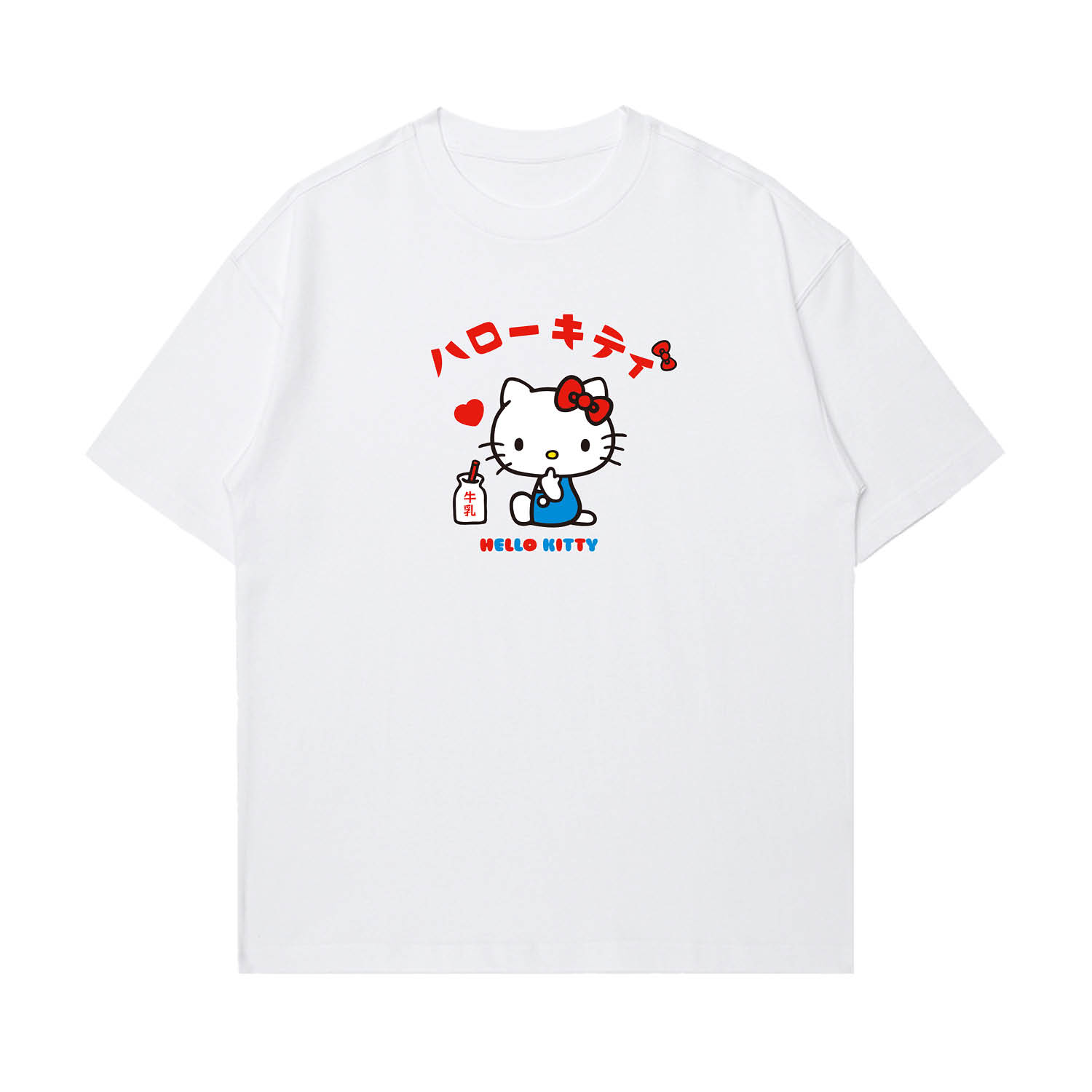 

Hello Kitty Hello Kitty 2025 летняя футболка Unisex Sanrio, белый