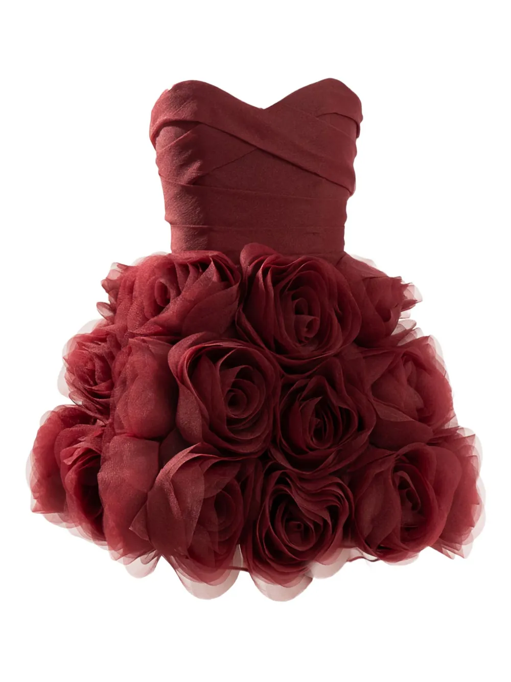 

Мини-платье без бретелек Ana Radu, красный