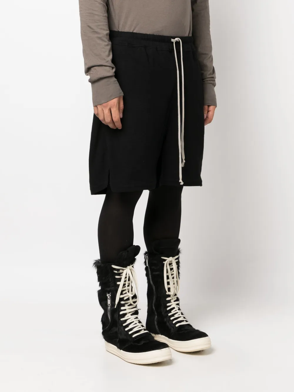 Спортивные шорты с кулиской Rick Owens, черный — фото 3