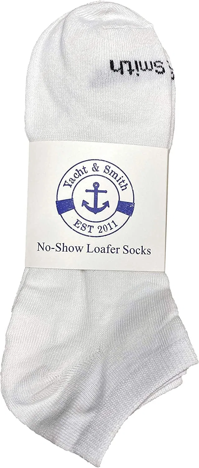 Yacht & Smith, 24 пары тонких, удобных, легких, дышащих спортивных носков оптом, 24 Pair White 6-8 — фото 2