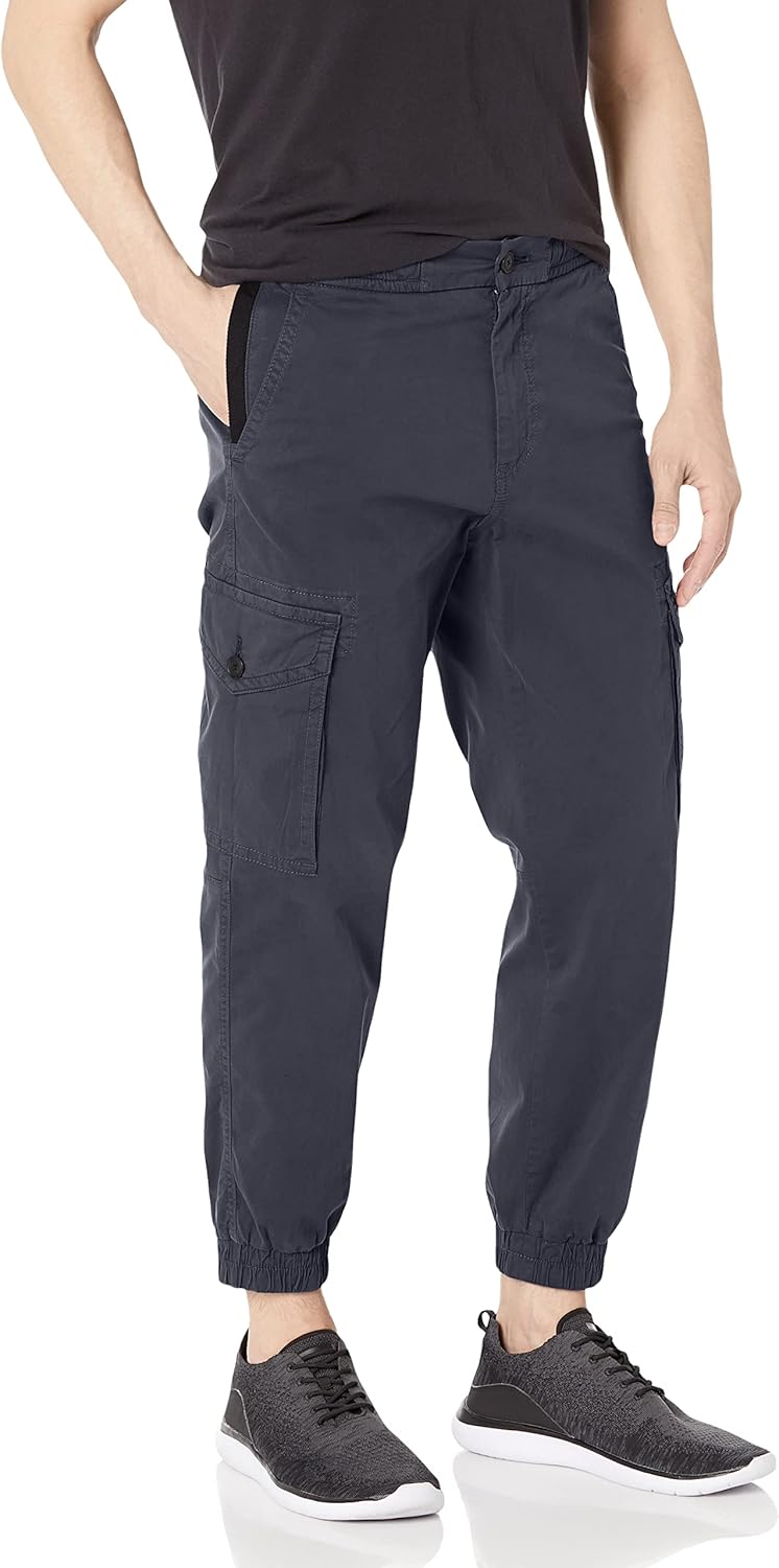 

BOSS Мужские карго штаны из смесового хлопка Hugo Boss, Sky Captain Navy
