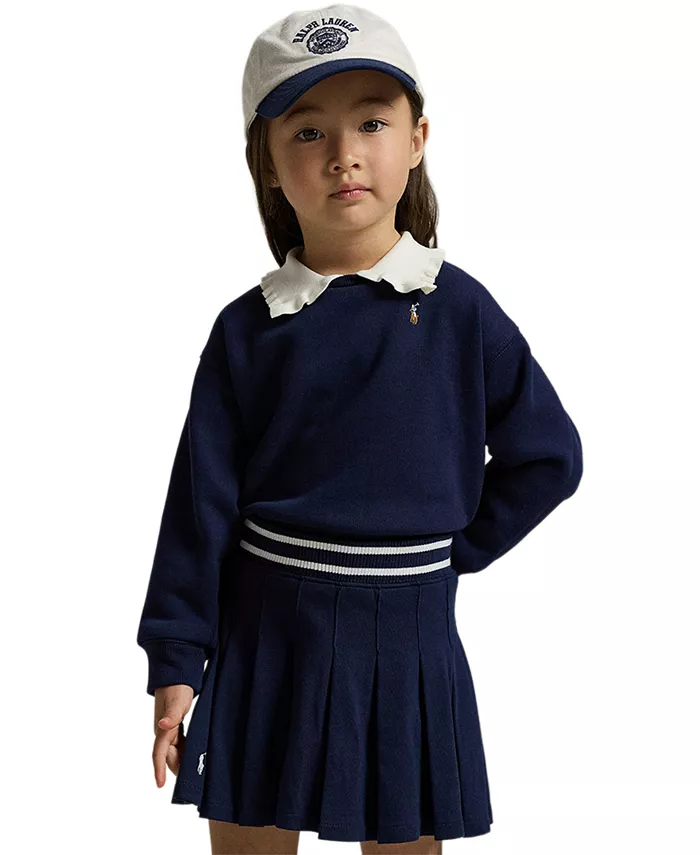 

Детская толстовка с воротником для девочек 2T-6X Polo Ralph Lauren, синий