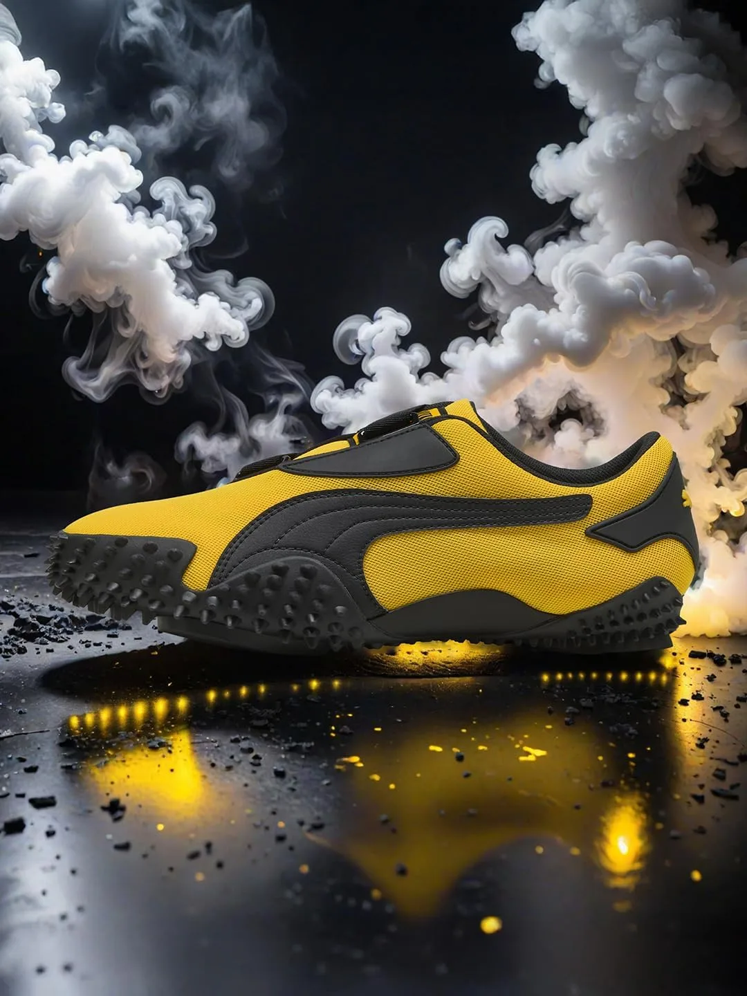 Кроссовки Puma Unisex Adult Mostro Og Prime, черный/желтый — фото 3
