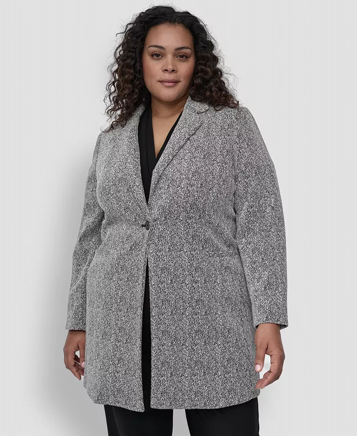 

Блейзер Double D Topper размера Plus DKNY, черный