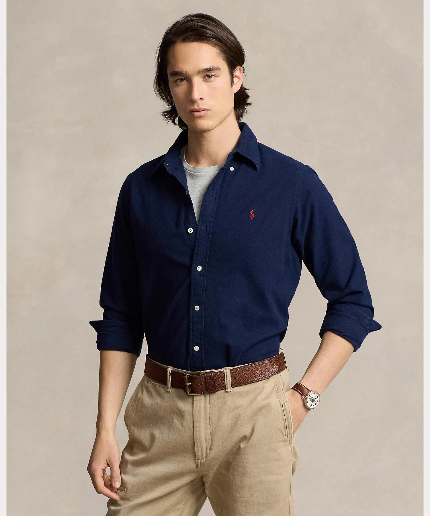 Мужская рубашка POLO RALPH LAUREN CLASSIC FIT BRUSHED FLANNEL SHIRT