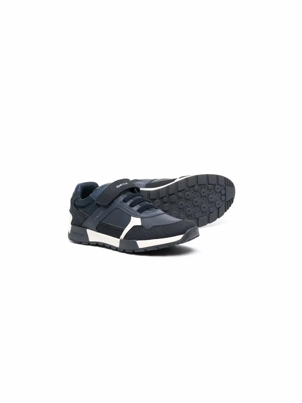 Низкие кожаные кроссовки Alfier Geox Kids, синий — фото 2