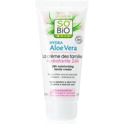 

So'bio Etic Hydra Aloe Vera 24-часовой гипоаллергенный увлажняющий крем для чувствительной и реактивной кожи Sobio Etic