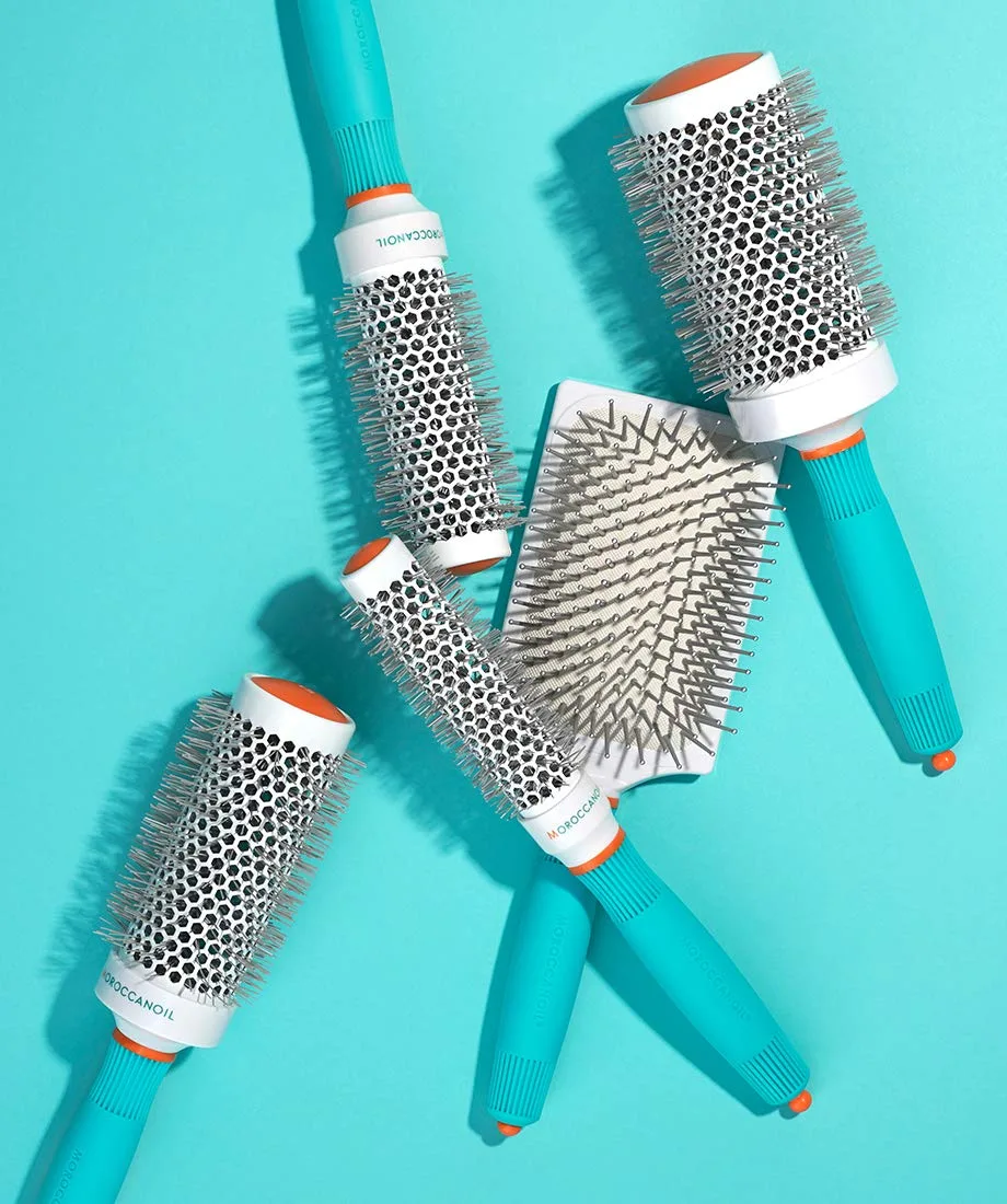 Круглая керамическая щетка Moroccanoil, Blue — фото 2