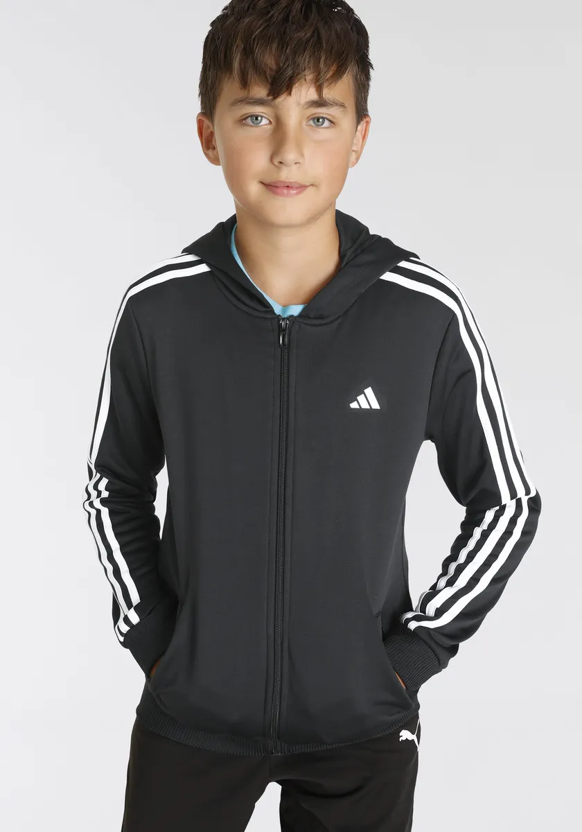 

Adidas Sportswear тренировочная куртка "TRAIN ESSENTIALS AEROREADY 3STRIPES REGULARFIT HOODED JACKET ", белый