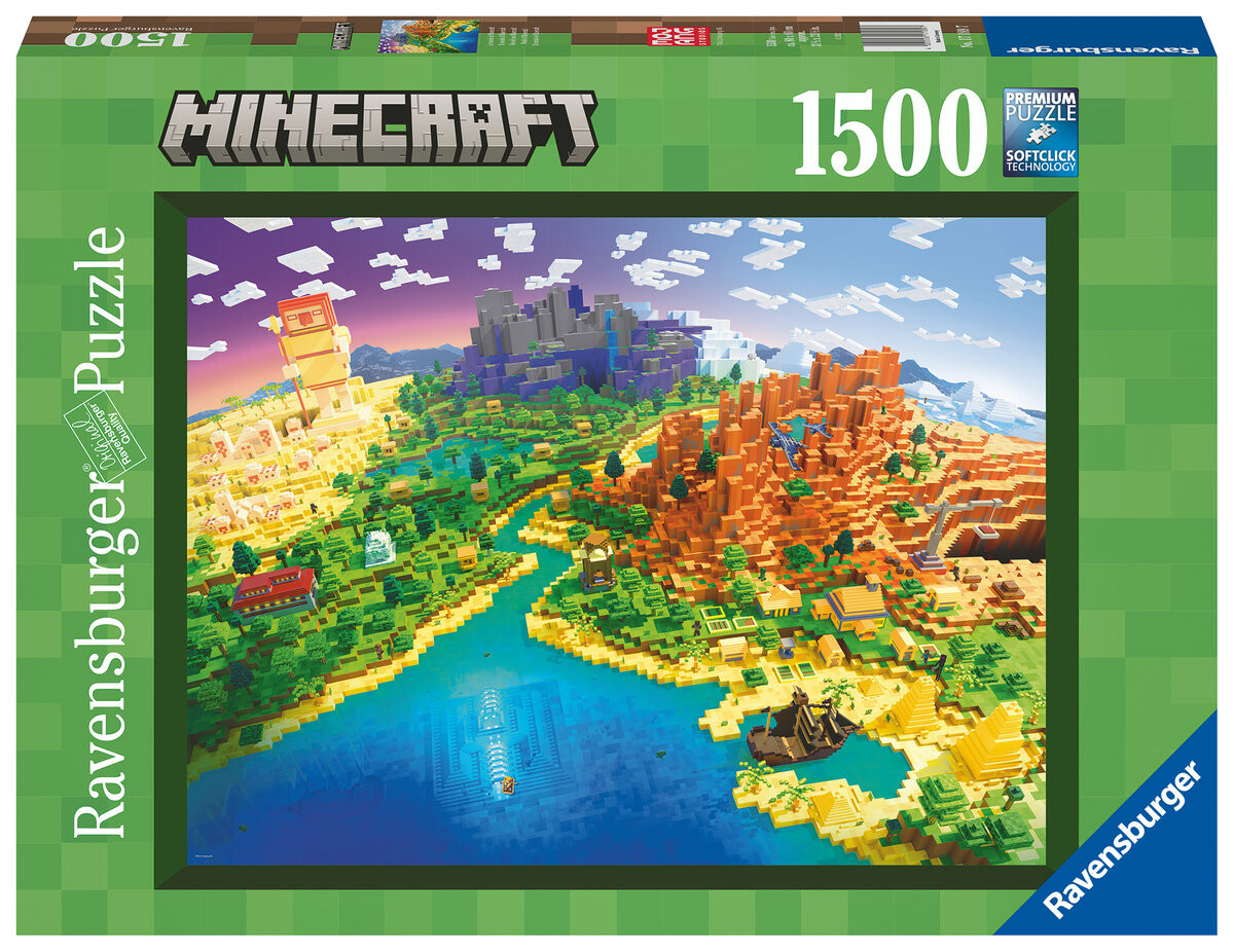 

Ravensburger, пазл, World of Minecraft, 1500 шт.