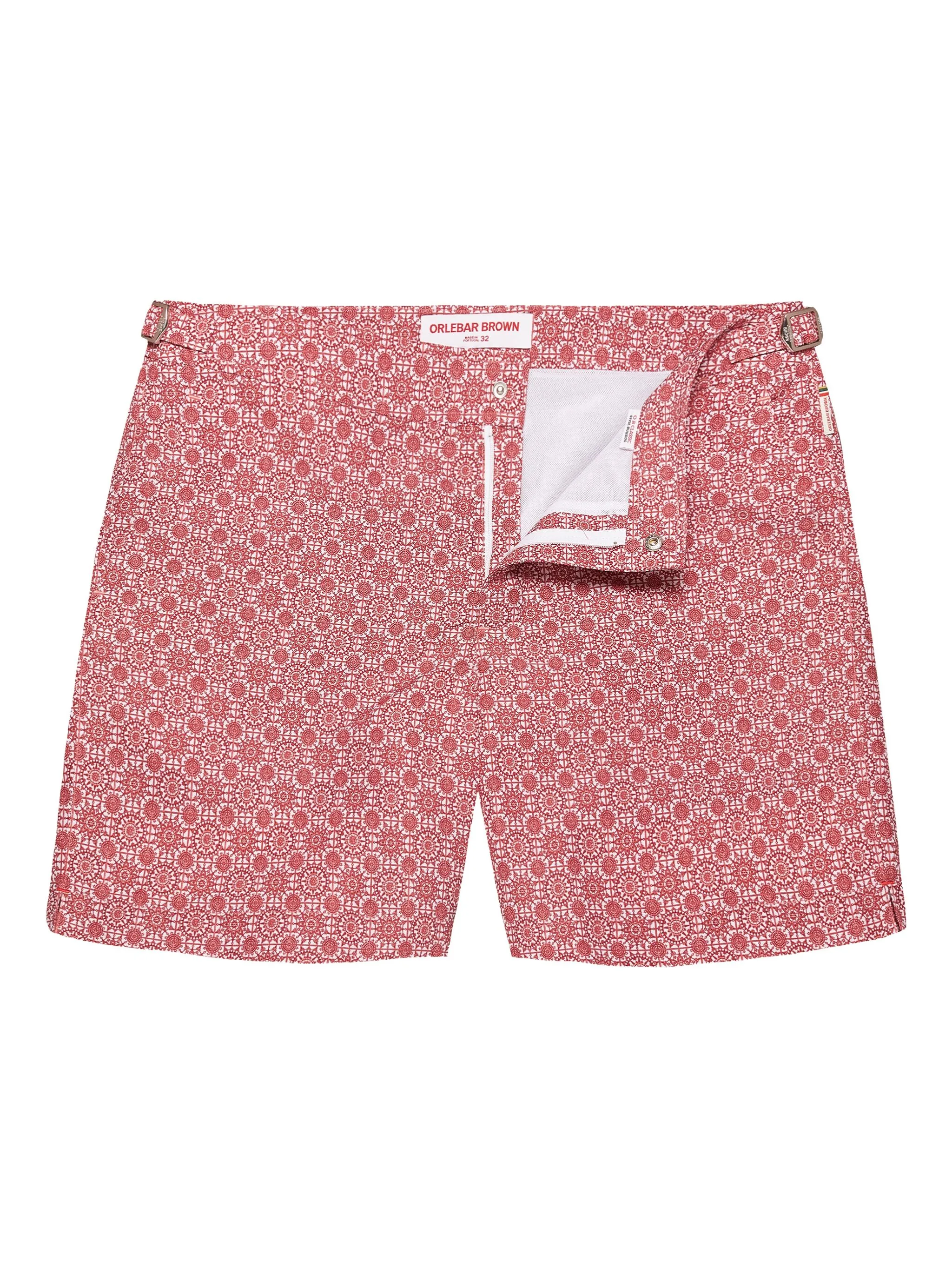 

Плавки-шорты Bulldog с геометричным принтом Orlebar Brown, белый