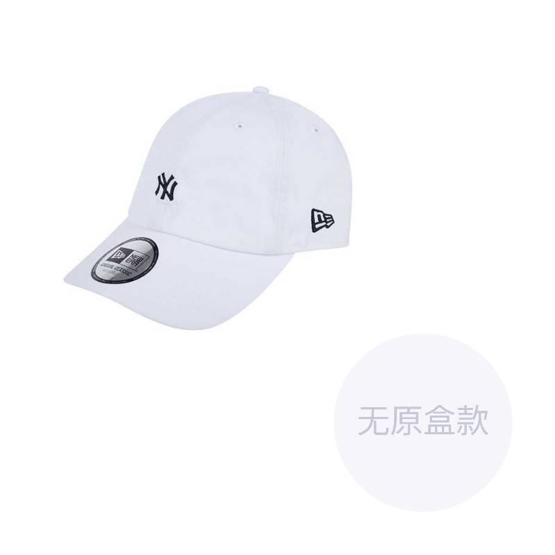 

New Era Хлопковая бейсболка унисекс белая