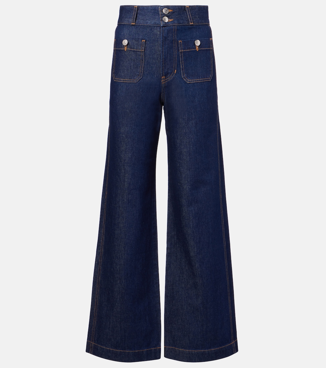 

Джинсы Taylor с широкими штанинами Veronica Beard, Indigo Rinse