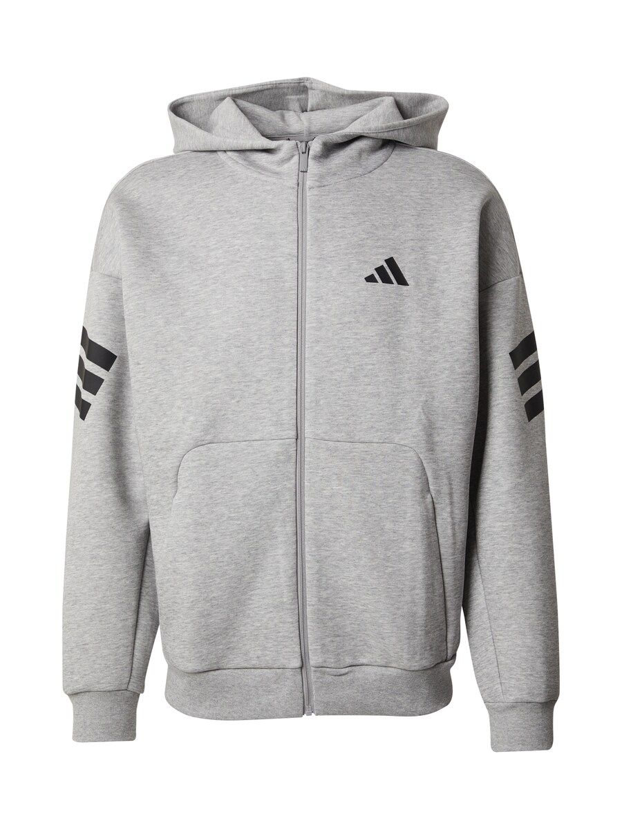 

Спортивная толстовка с капюшоном на молнии ADIDAS SPORTSWEAR, серый