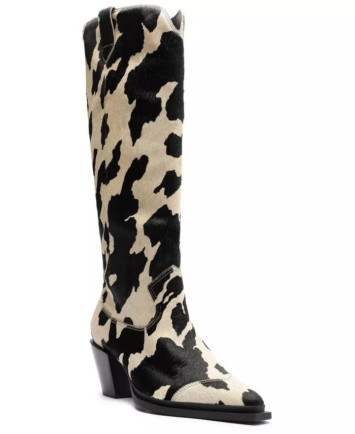 Женские сапоги Dakota Block Heel Low Arezzo, черный
