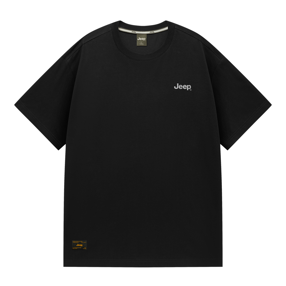 

Футболка Unisex Crew Neck Moderate Straight Fit Jeep, pure черный