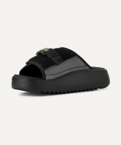 Мужские сандалии UGG Maxxer Slide 2.0 на толстой подошве, зелёные — фото 4