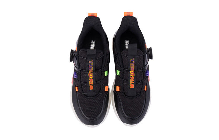 Кроссовки XTEP Kids Lifestyle Shoes GS Low-top Black/Orange/Purple — фото 3