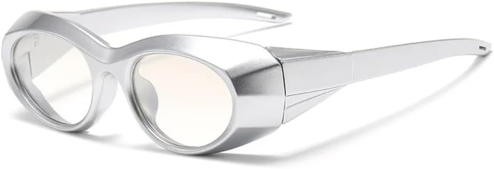 

Винтажные солнцезащитные очки в стиле стимпанк для женщин и мужчин, роскошные панк-очки, популярные солнцезащитные очки будущего для спорта, защита от УФ-излучения UV400 TVTBBVV, Silver Silver