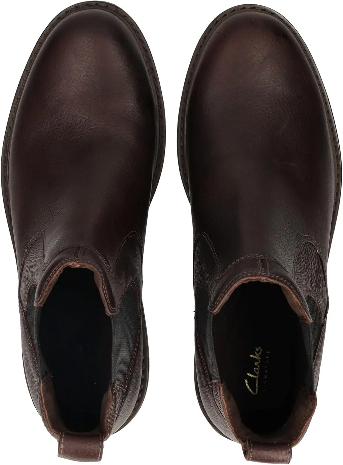 Мужские ботинки Clarks Newford EasyChelsea, коричневый — фото 2