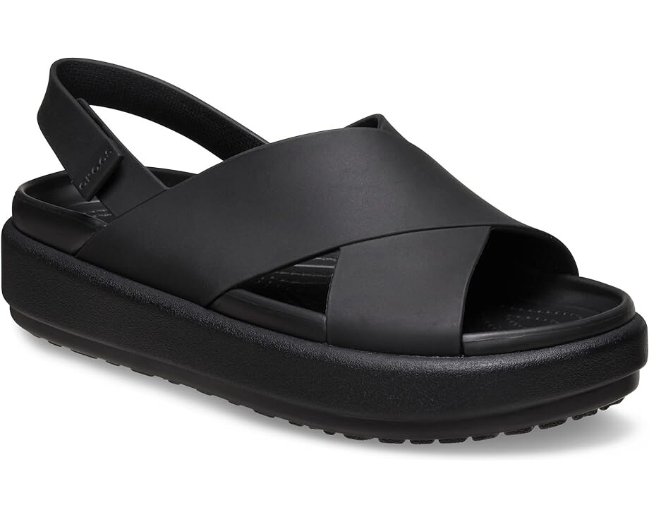 

Туфли Crocs Brooklyn Luxe Cross Strap, черный
