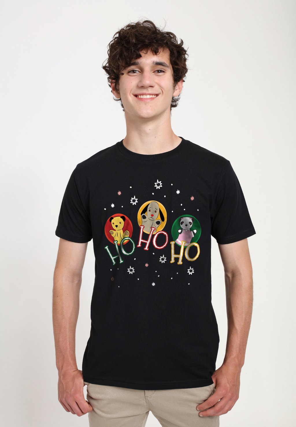 

Футболка с принтом SOOTY CHRISTMAS HO HO HO Henry Tiger, черный