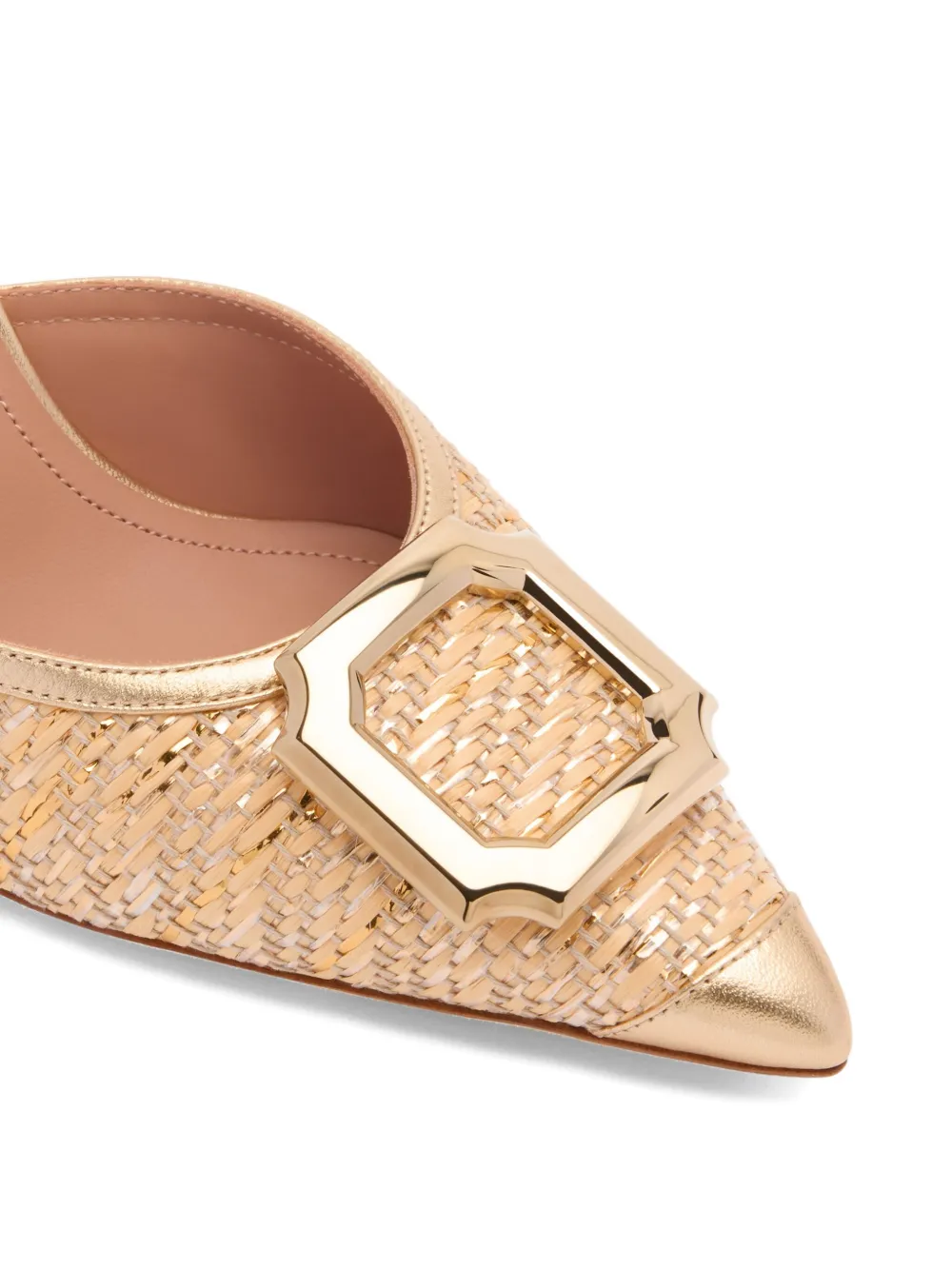 Мюли Mona 70 Malone Souliers, золотой — фото 4