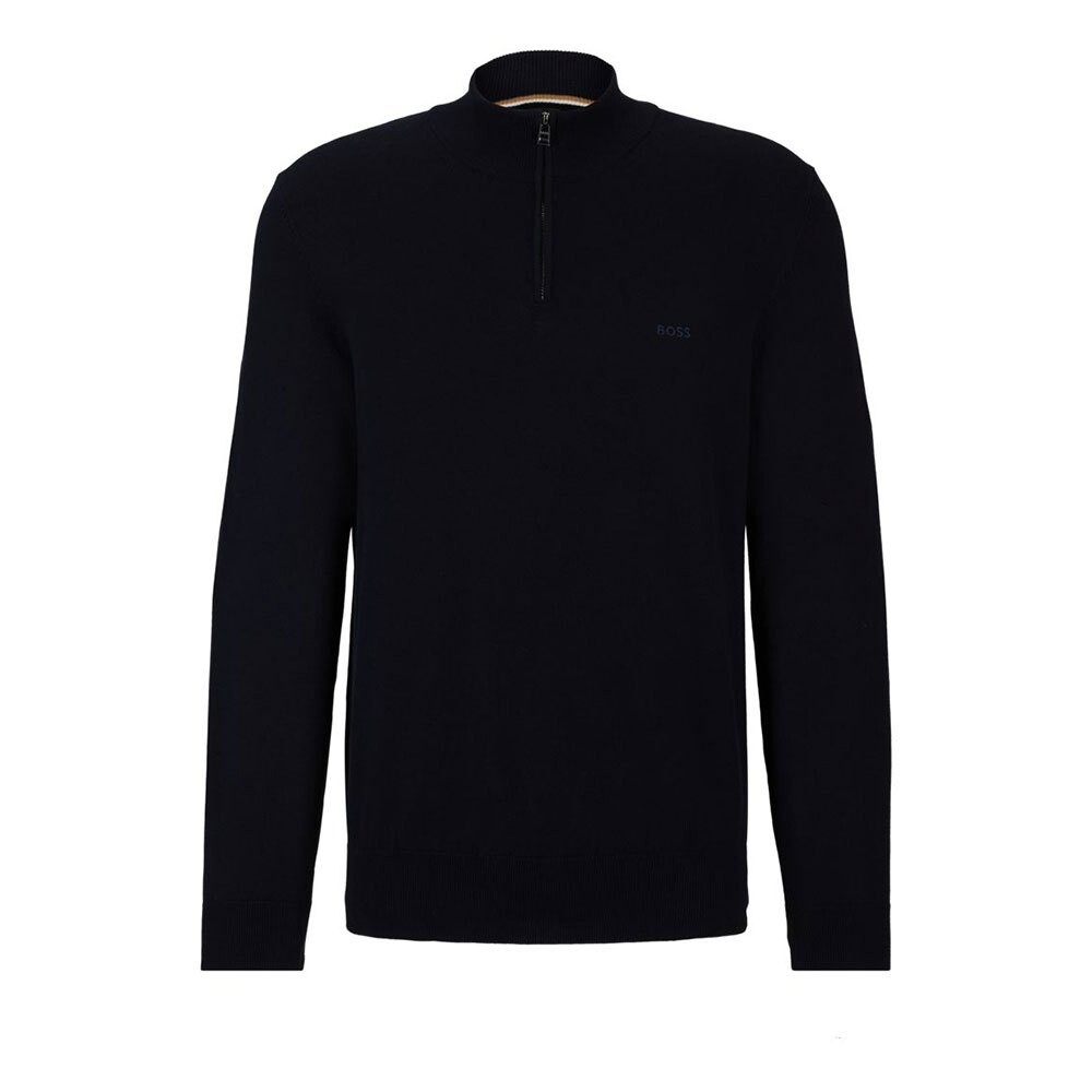

Свитер BOSS Padro 10260473 Half Zip, черный