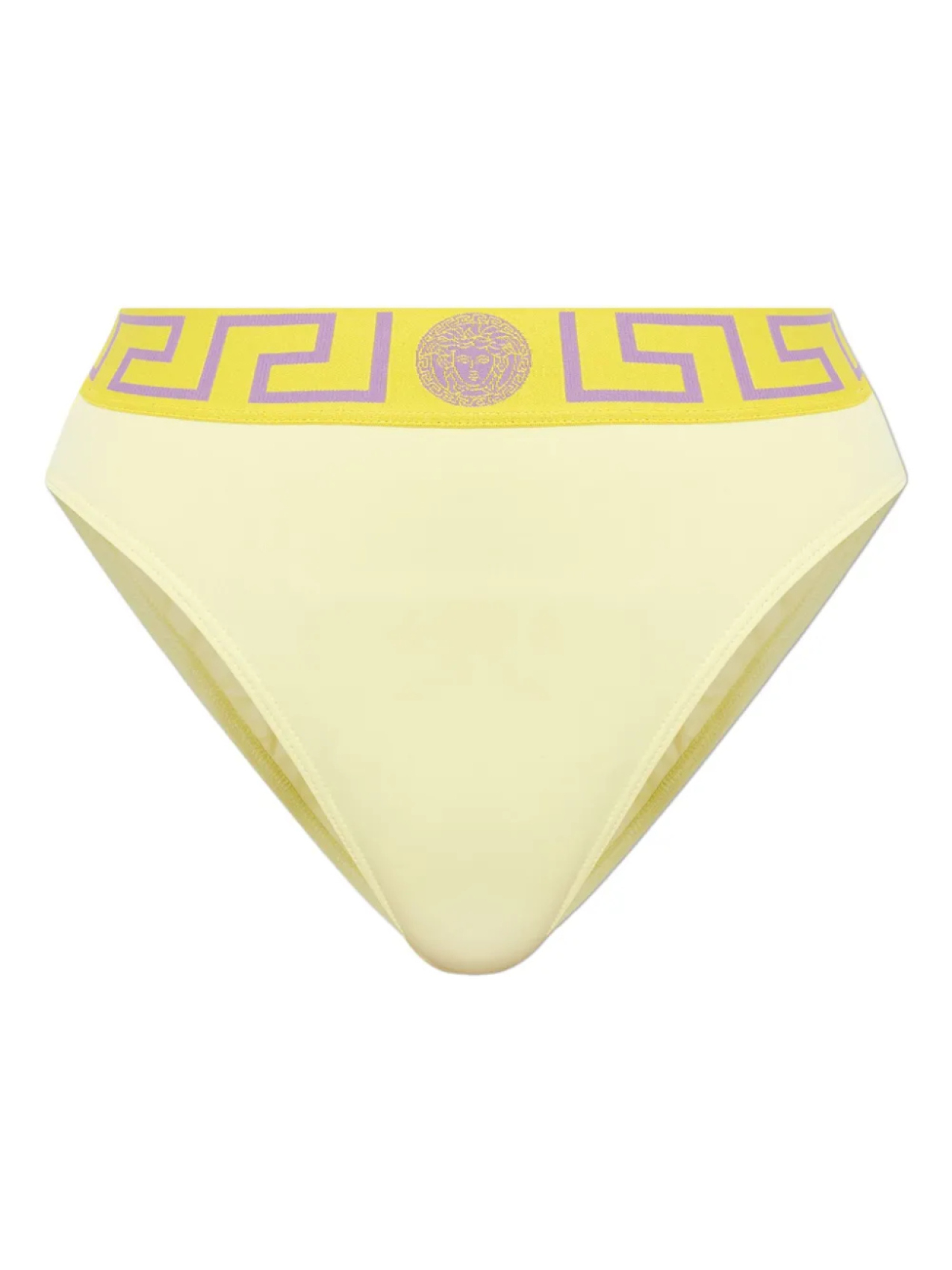 

Плавки бикини с высокой талией Versace Greca Border, желтый