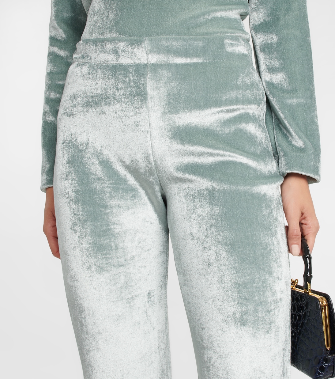 Прямые брюки из смесовой шерсти Jil Sander, Steel Blue — фото 4