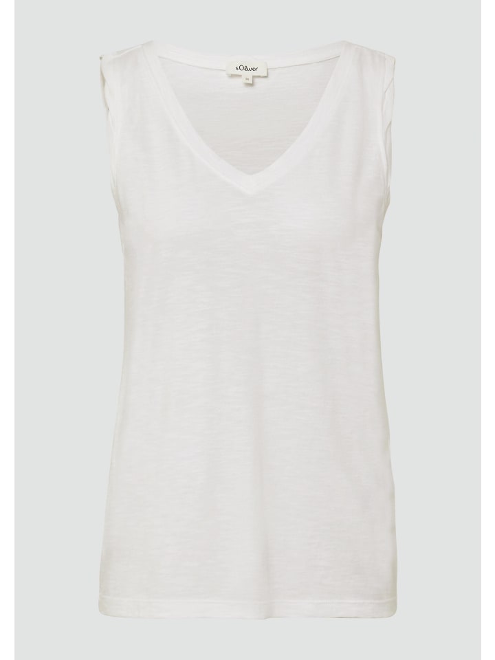 

Футболка в цвете 0100_white s.Oliver, Белый, Футболка в цвете 0100_white s.Oliver