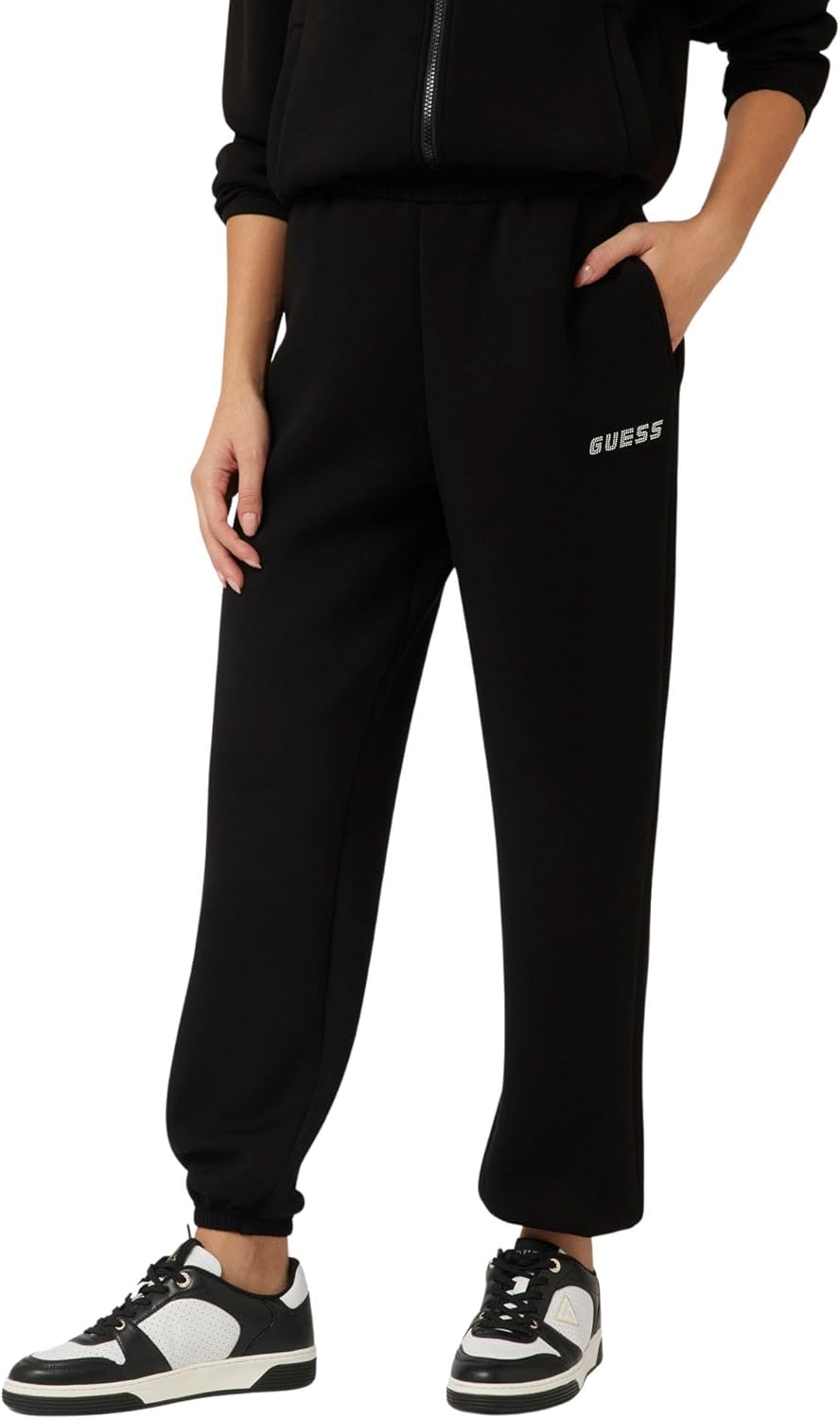 

GUESS Женские экологичные джоггеры Cecilia Scuba, Jet Black