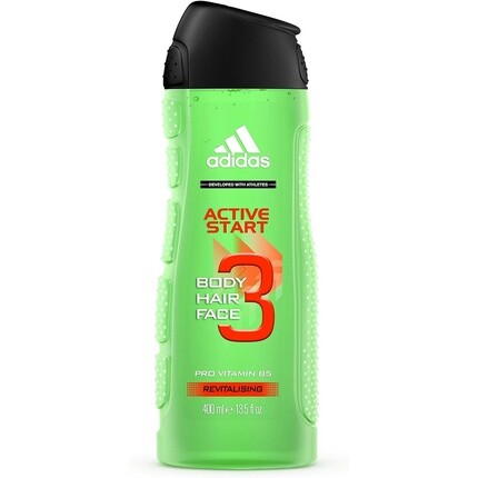 

Гель Active Start Revitalizing 3 в 1 для тела, волос и лица 400мл, Adidas