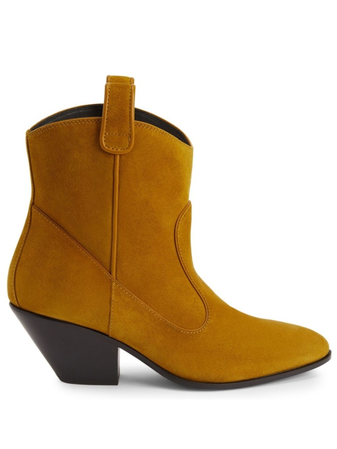 

Бархатные ботильоны Elna 55 Giuseppe Zanotti, желтый