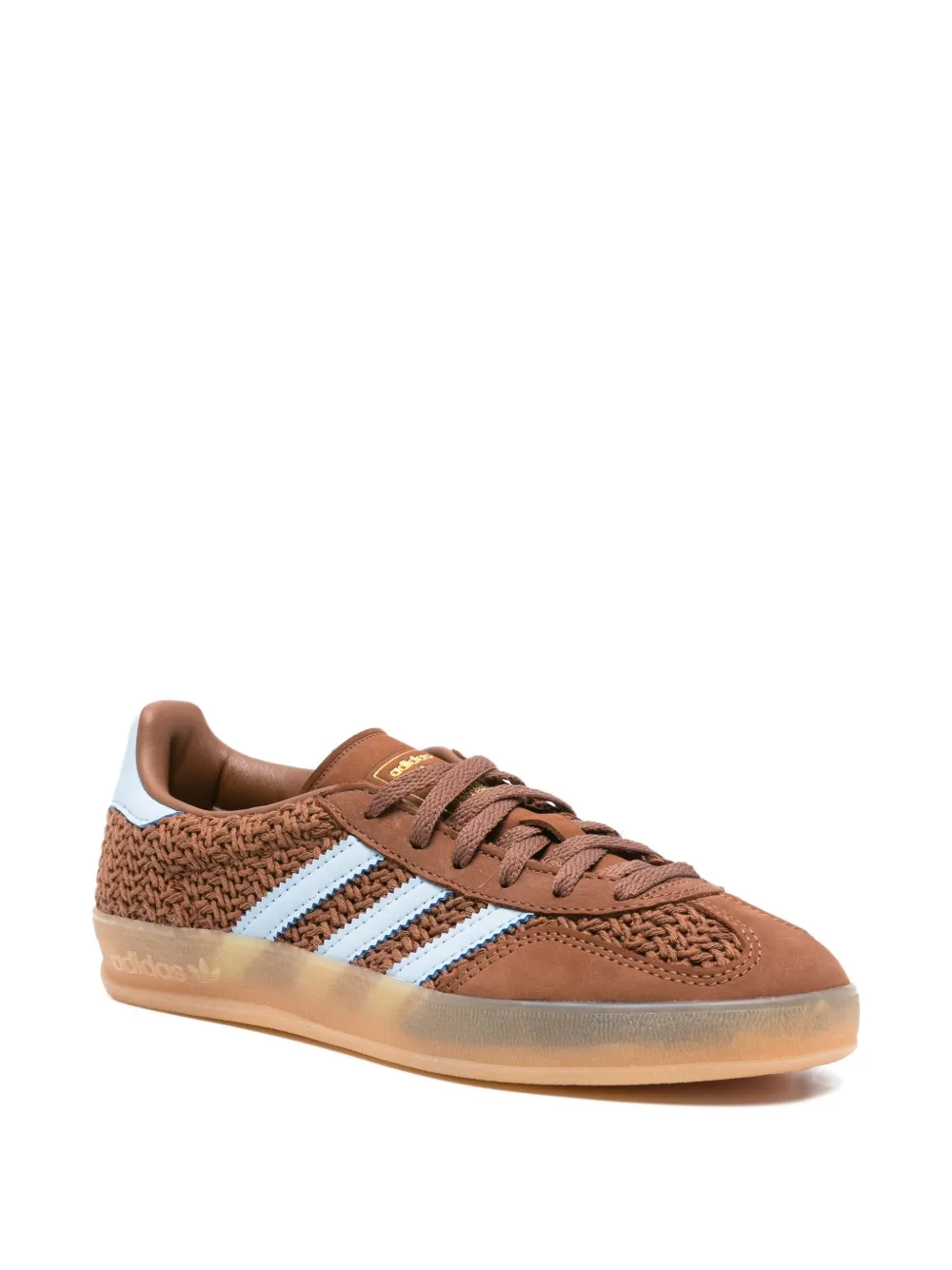 Кроссовки Gazelle из кожи adidas, коричневый — фото 2