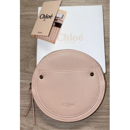 Chloe Parfumerie Круглый большой футляр с образцом Edp — новинка, Loght Pink / Blush — фото 4