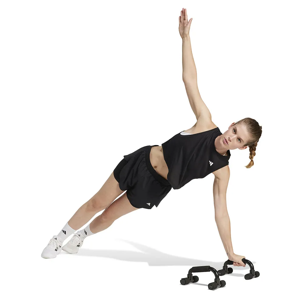 Футболка без рукавов спортивная adidas Train Essentials Boxy Workout, черный — фото 4