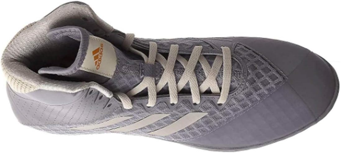 Борцовские кроссовки Adidas Mat Wizard 4, белый/золотой — фото 2