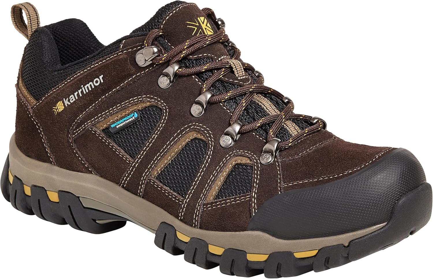 

Мужские походные ботинки Karrimor Bodmin Low 4 Weathertite Rise, размер 7.5, коричневый