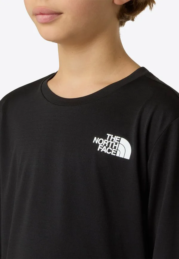 Подростковая футболка унисекс с длинными рукавами The North Face, Black — фото 4