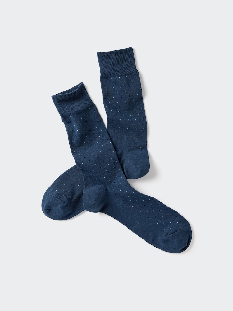 

Носки в горошек Uniqlo, цвет 68 синий