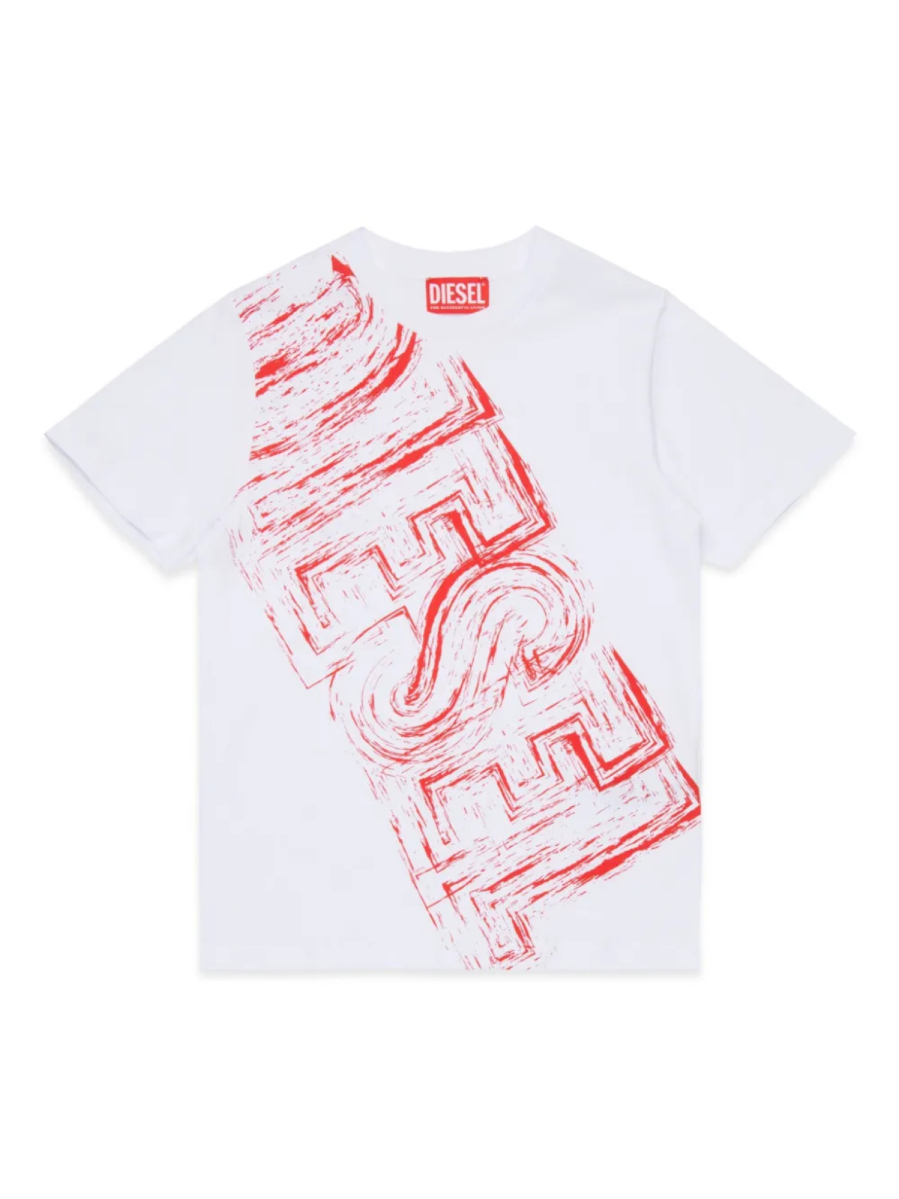 

Diesel Kids футболка с логотипом, белый