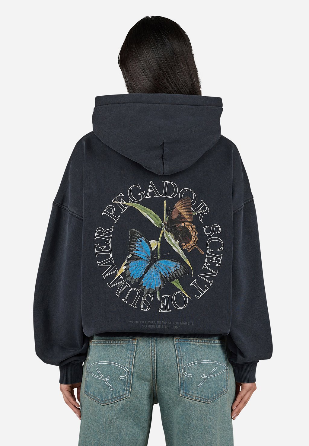 

Толстовка с капюшоном YESSI OVERSIZED HOODIE Pegador, черный