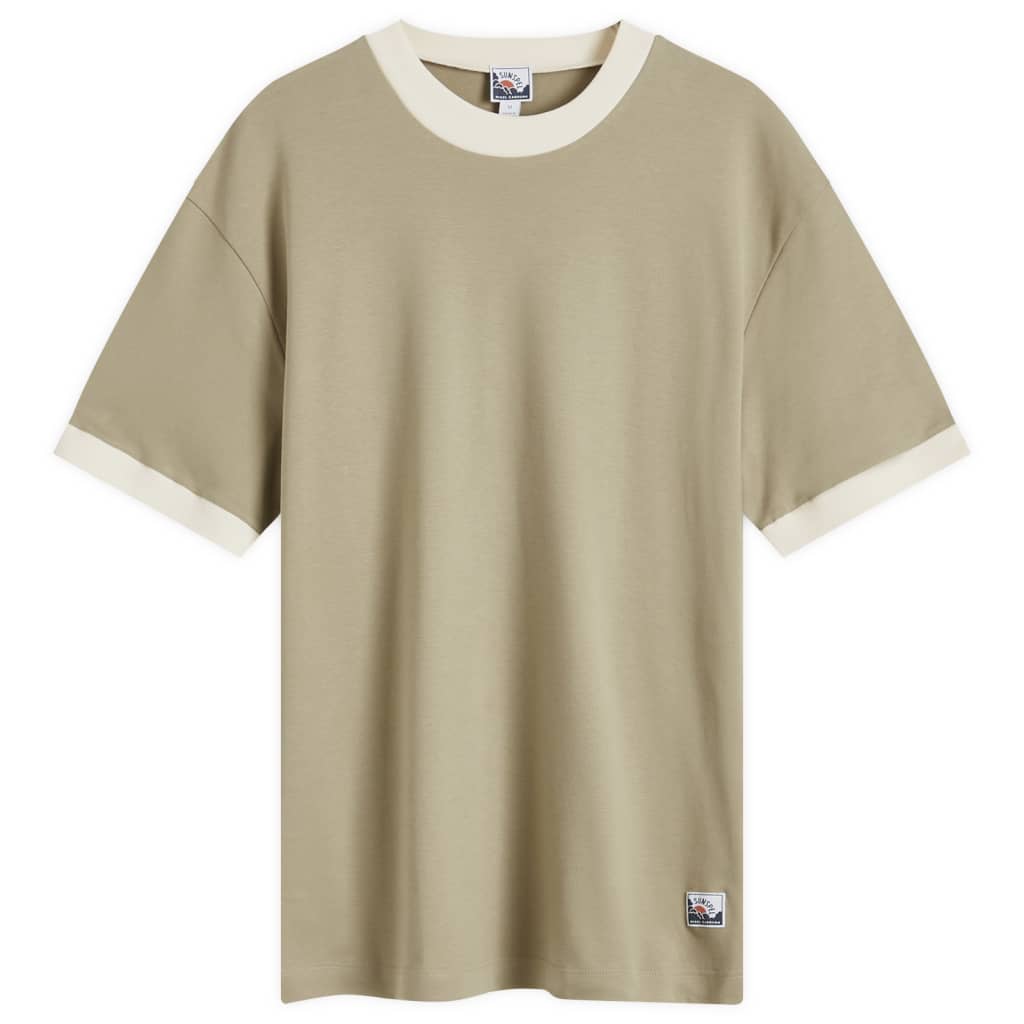 

Футболка X Nigel Cabourn Sunspel, цвет earth