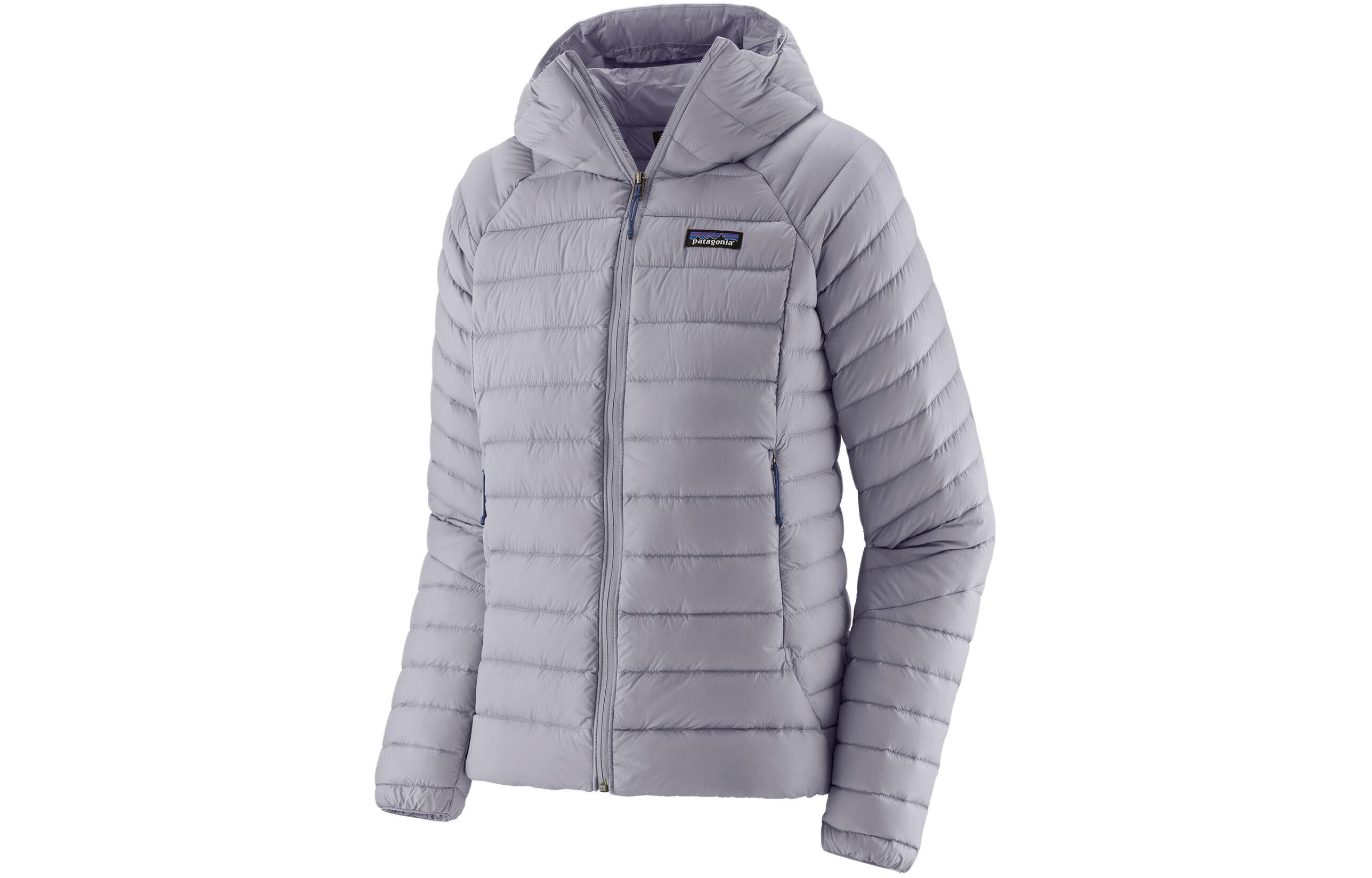 

Patagonia Пуховик с аппликацией логотипа, Gray/Herring Grey