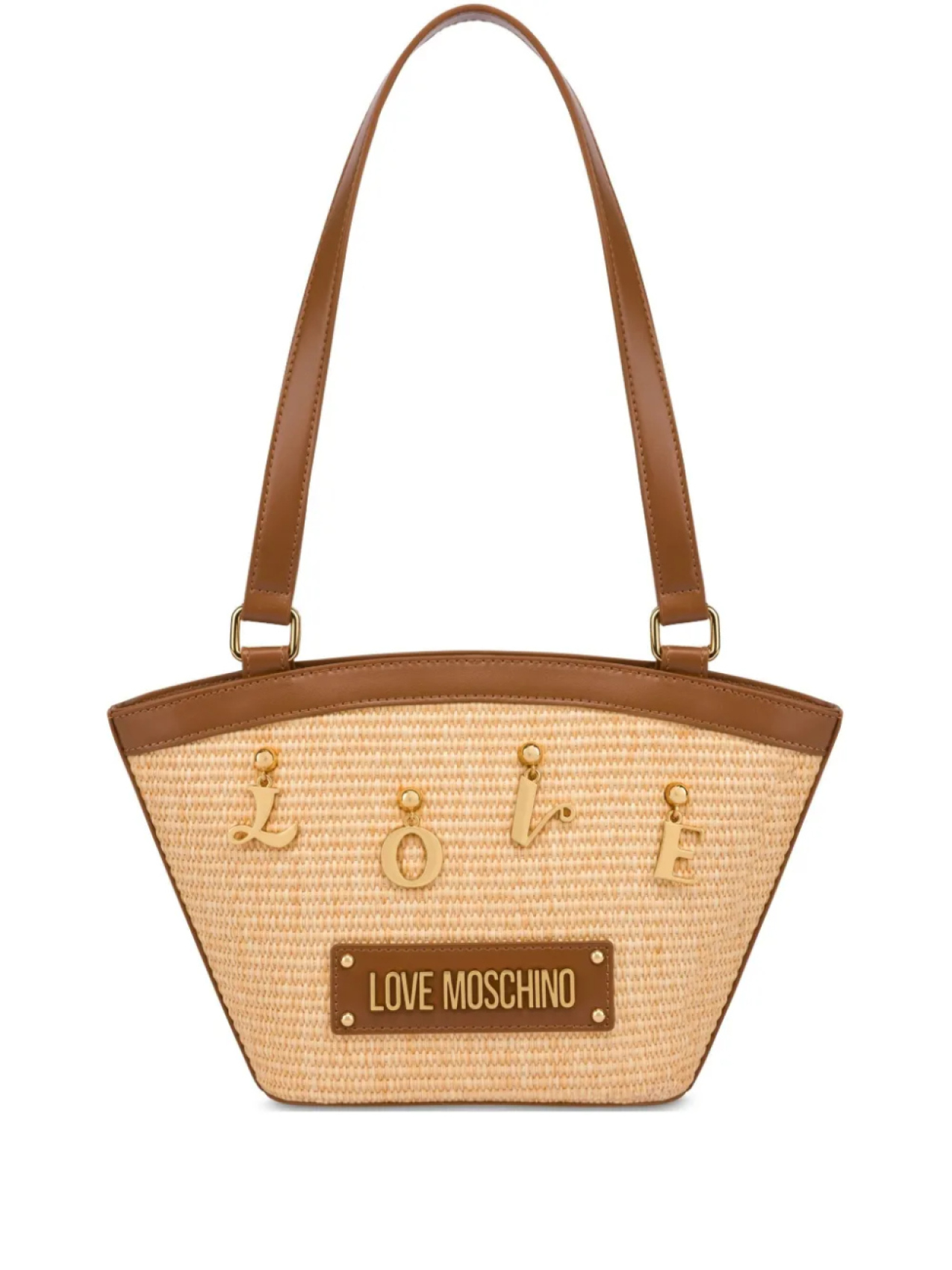 

Сумка на плечо с логотипом Love Moschino, нейтральный