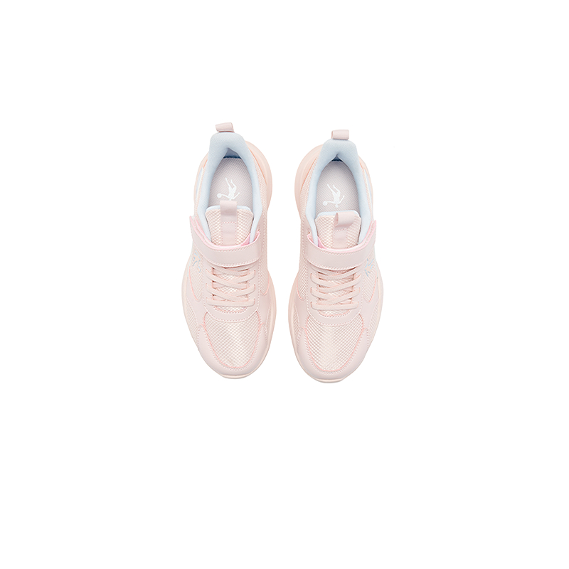 QIAODAN Дышащие легкие амортизирующие кроссовки Low top Running Shoes Cloud Pink/Serene Pink для детей — фото 4