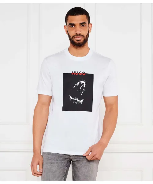 

Футболка Доберо Regular fit Hugo, белый