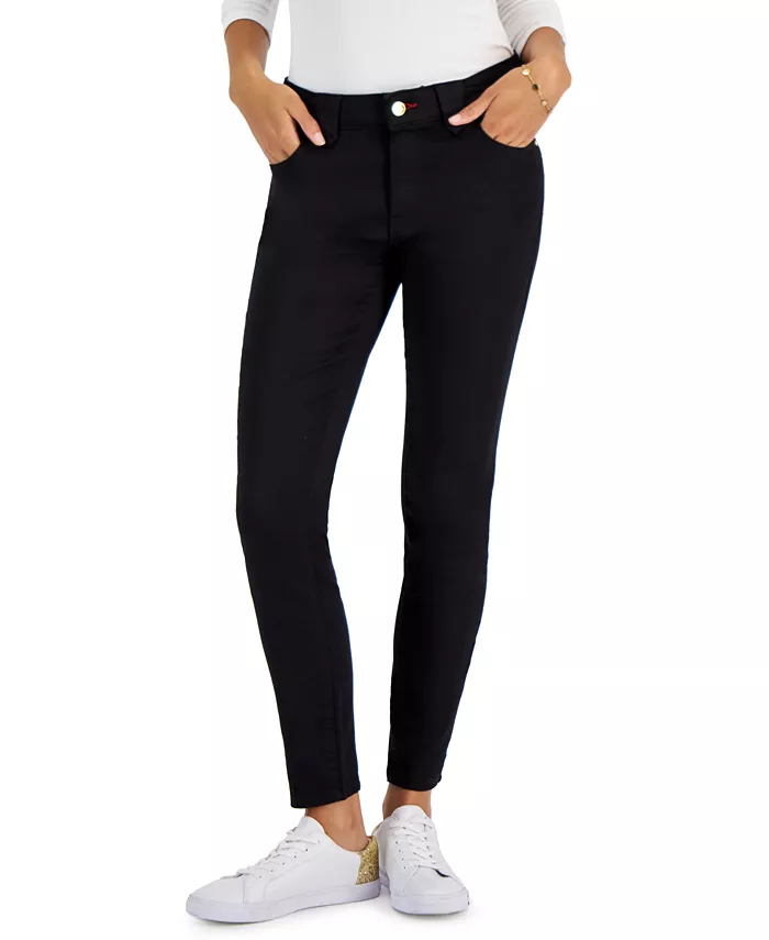 

Женские узкие брюки TH Flex Waverly из сатина Tommy Hilfiger, черный