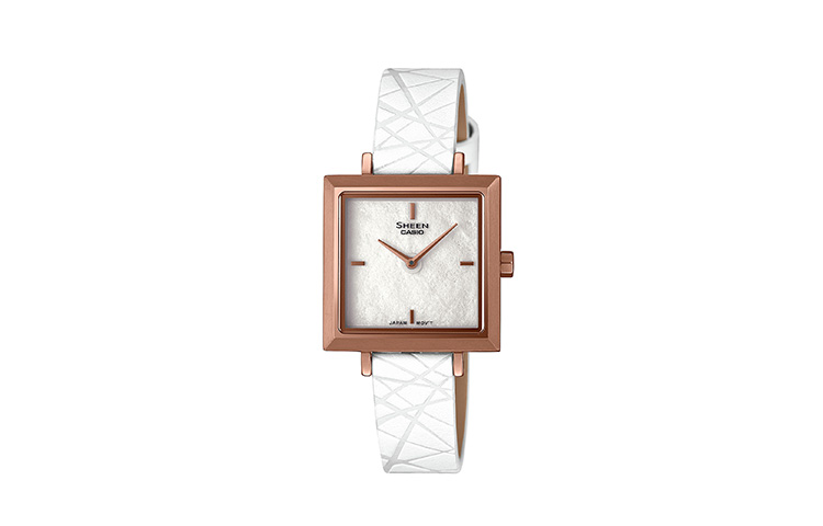 

CASIO Часы Women's SHEEN White Watch, White Dial